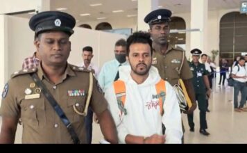 நாட்டிற்கு அழைத்து வரப்பட்ட போதைப்பொருள் கடத்தல் காரரும், திட்டமிட்ட குற்றவாளியுமான பொடி லெசி பலத்த பாதுகாப்புக்கு மத்தியில் விமான நிலையத்தில் இருந்து காலி குற்றப்புலனாய்வு பிரிவுக்கு அழைத்து செல்லப்பட்டுள்ளார்